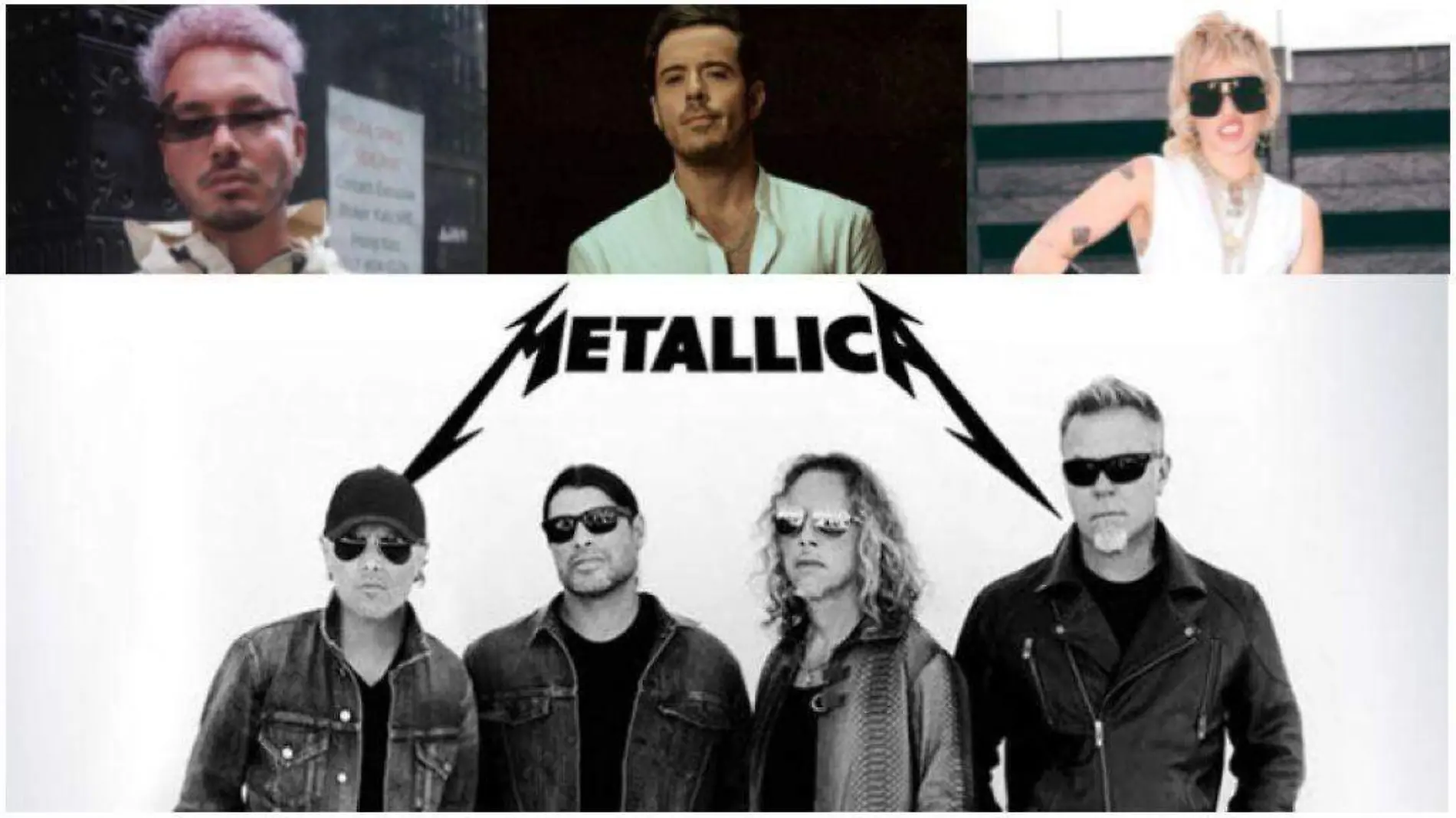 Metallica prepara nuevo album con J Balvin, Jose Madero, Miley Cyrus